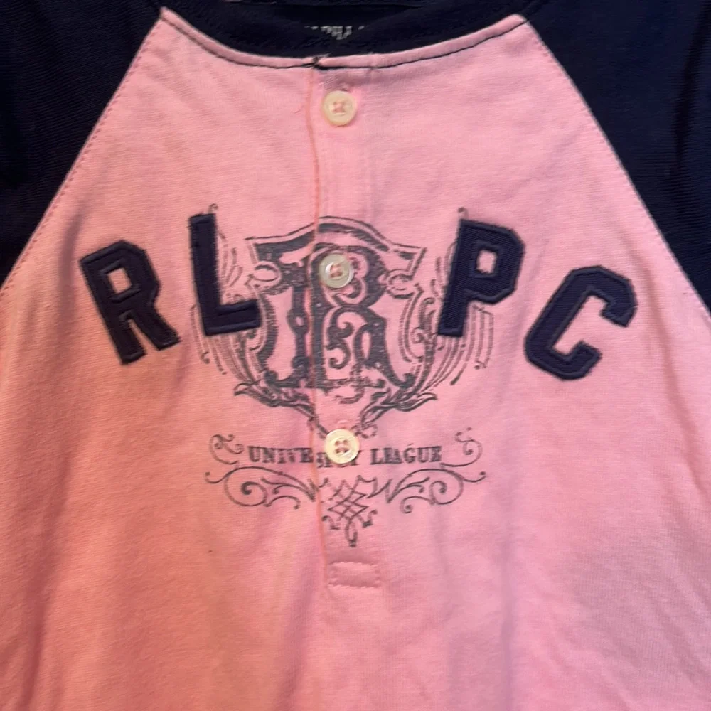 Ralph Lauren Pink & Blue Girl’s Dress Size 9 Months Like New Condition